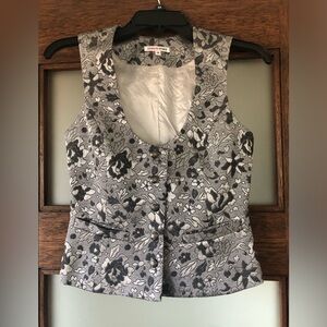 Vintage Metallic Floral Vest Top